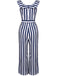 1950ER BLAU STRIPED JUMPSUIT