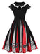 HALLOWEEN SCHÄDEL EULEN PATCHWORK KLEID