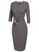 1960ER VINTAGE GRAU PENCIL KLEID
