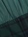 Grün 1930er Karo Patchwork Puff Jumpsuit