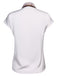 2PCS weiße feste Bluse & grauer Bleistiftrock