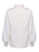 2PCS weiße feste Bluse & grauer Rock
