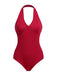 ROTER EINTEILIGER VINTAGE BODY