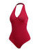 ROTER EINTEILIGER VINTAGE BODY