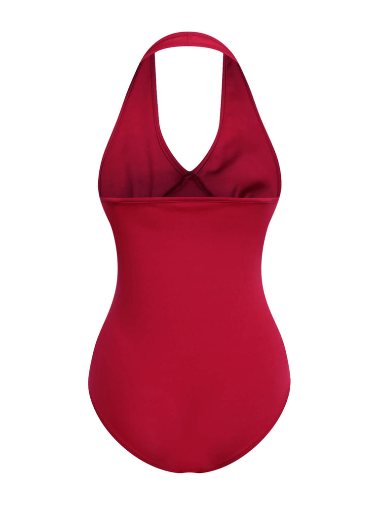 ROTER EINTEILIGER VINTAGE BODY