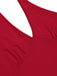 ROTER EINTEILIGER VINTAGE BODY
