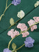 WEINROT PATCHWORK JUMPSUIT MIT BLUMEN-3D-RIEMEN