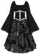 HALLOWEEN GOTHIC SPINNENNETZ SWING KLEID