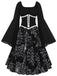 Halloween Gothic Spinnennetz Swing Kleid