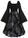 Halloween Gothic Spinnennetz Swing Kleid