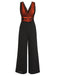 ORANGE SCHMETTERLINGS PATCHWORK JUMPSUIT