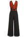 ORANGE SCHMETTERLINGS PATCHWORK JUMPSUIT