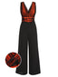 ORANGE SCHMETTERLINGS PATCHWORK JUMPSUIT