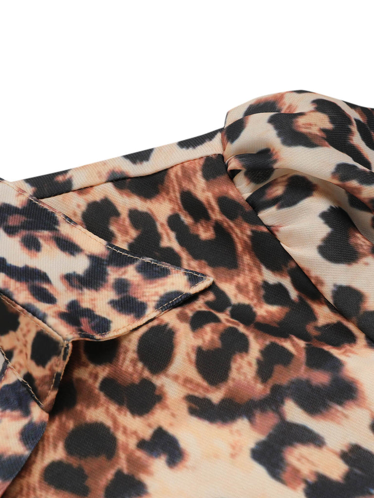 LEOPARD REVERS SCHNÜRUNG VINTAGE STRAMPLER