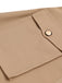 KHAKI GROßEN TASCHEN UND KNOPF ROCK
