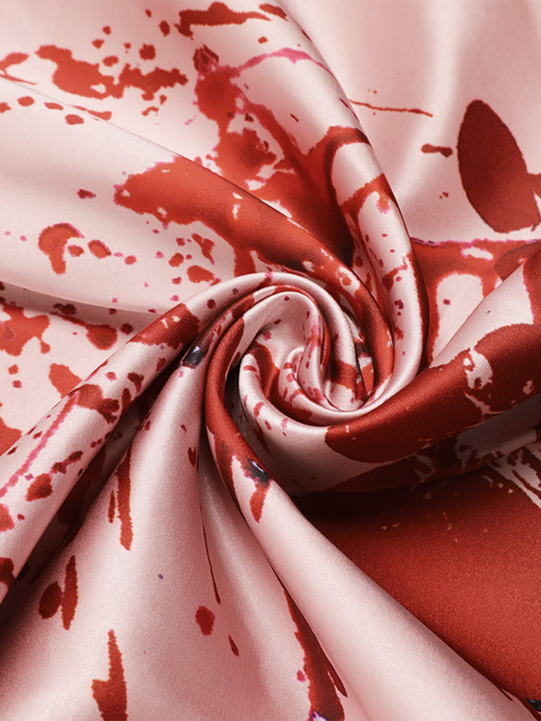 Rosa 1930er Halloween Blut Fischschwanz Kleid