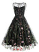 1950ER BLUMENGAZE SWING KLEID