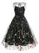 1950ER BLUMENGAZE SWING KLEID