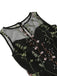 1950ER BLUMENGAZE SWING KLEID