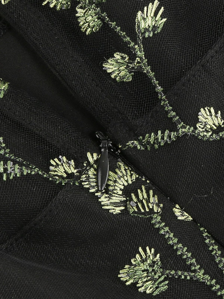 1950ER BLUMENGAZE SWING KLEID