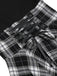 1950er Langarm Patchwork Swing Kleid