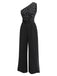 SCHWARZER 1950ER TUPFEN JUMPSUIT
