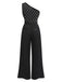 SCHWARZER 1950ER TUPFEN JUMPSUIT