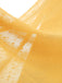 GELBEN TRANSPARENTEN ÄRMELN PATCHWORK KLEID