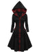 Schwarzes 1950er Kariertes Swing Kleid