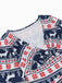 1950er V-Ausschnitt Patchwork Weihnachts  Kleid
