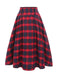 ROTER 1940ER KARIERTER SWING ROCK
