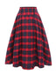ROTER 1940ER KARIERTER SWING ROCK