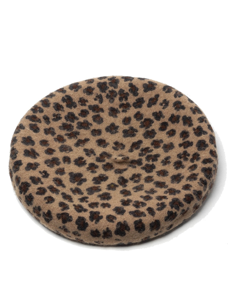 RETRO LEOPARD WOLLE BARETS