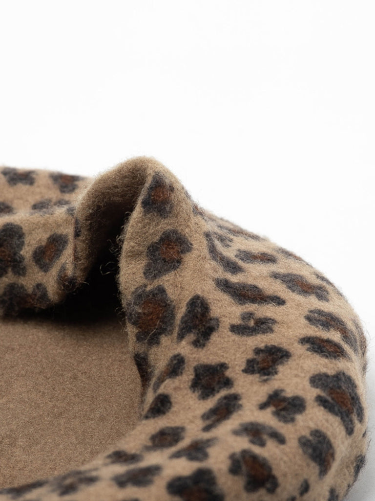 RETRO LEOPARD WOLLE BARETS