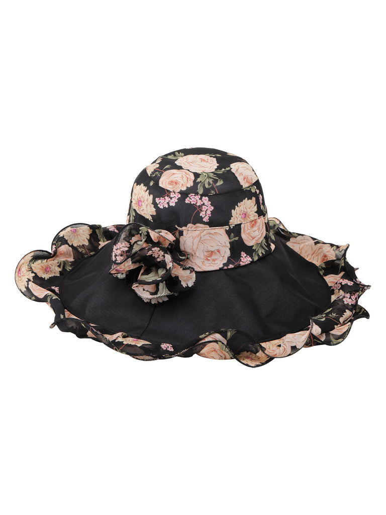 Vintage Rose faltbarer Sonnenhut