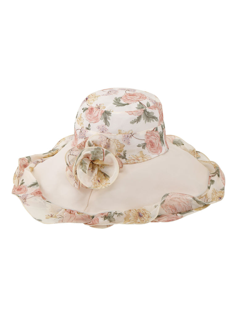 Vintage Rose faltbarer Sonnenhut