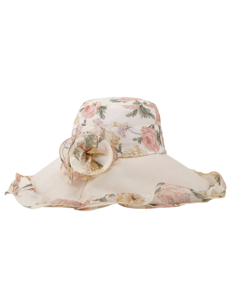 Vintage Rose faltbarer Sonnenhut