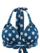 2PCS ORANGE NECKHOLDER BOW DOT BADEANZUG