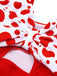 1930er Polka Dot Patchwork Badeanzug