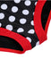 Schwarzer & roter 1950er Dots Halter Badeanzug