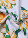 Gelber geblümtem Patchwork Badeanzug