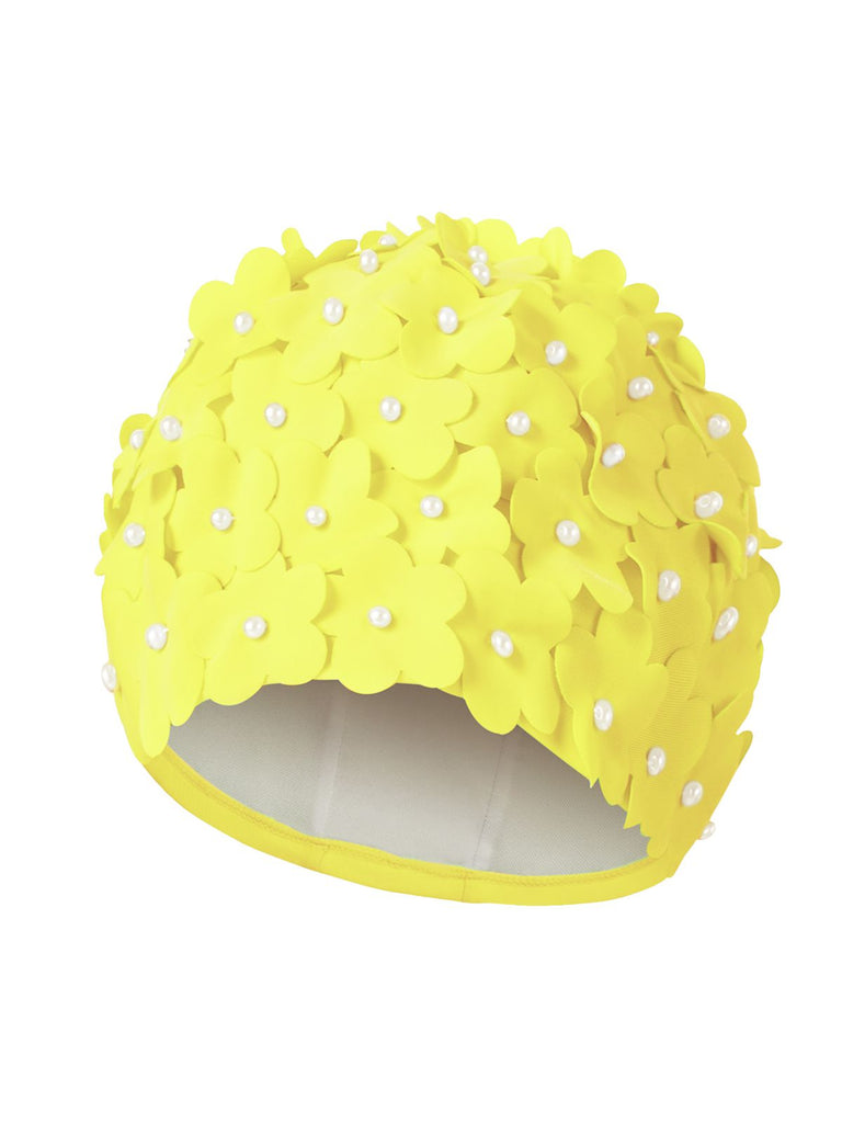 Handgefertigte Dreidimensionale Badekappe Aus Perlen