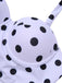 1950er Halter Kontrast Polka Dots Badeanzug