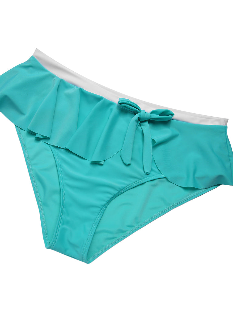 [Übergröße] 1930er Polka Dot Strapsen Badeanzug Set