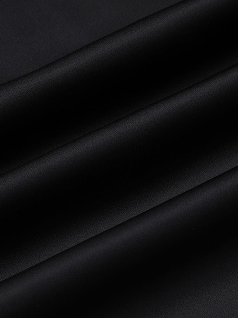 1940er schwarze Schleifen-Träger-Schlafbekleidung