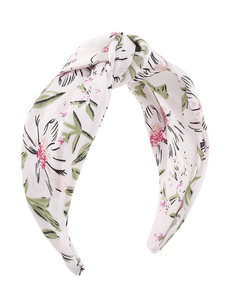 Retro Floral Knotted Bowknot Stirnband