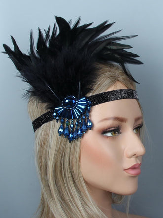 1920ER FEDER FLAPPER STRINBAND