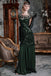 GRÜN 1920ER MAXI FLAPPER KLEID MIT PAILLETTEN