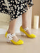 VINTAGE PATCHWORK BOW HOHE ABSATZ SCHUHE