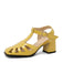 RETRO CUTOUT SANDALEN HIGH HEEL SCHUHE